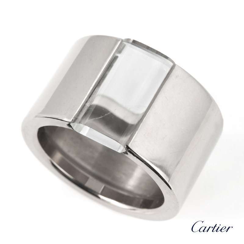 cartier white gold mens ring